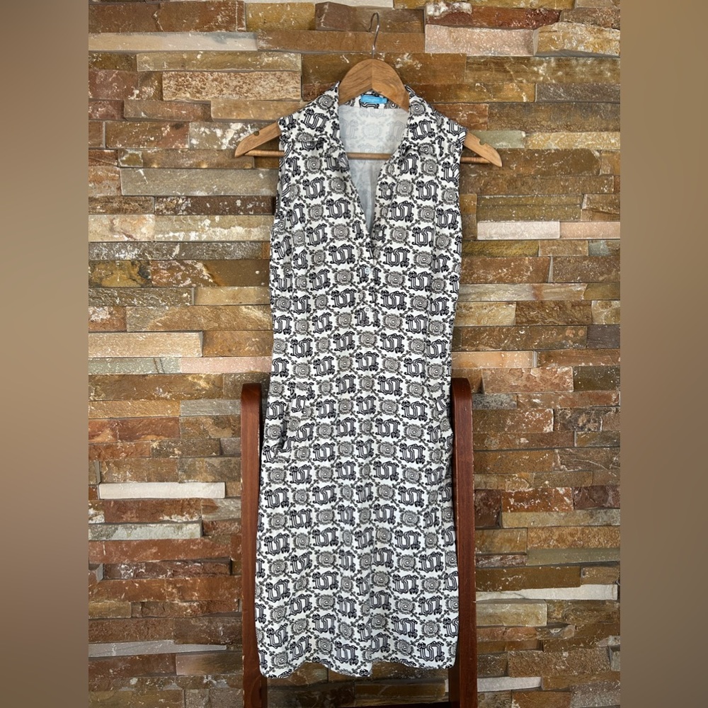 J. McLaughlin sleeveless collard dress with pockets XS